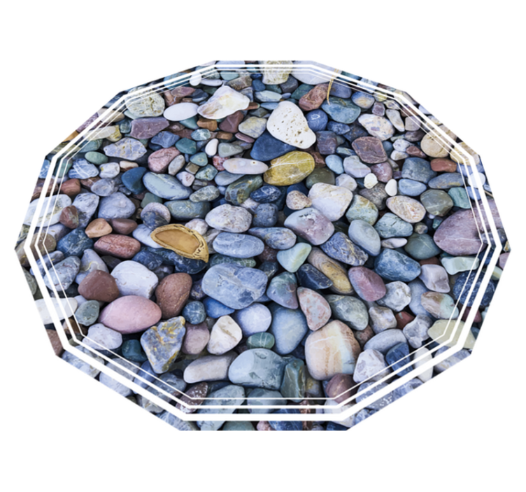 Tiny little stones floral rug - TenStickers