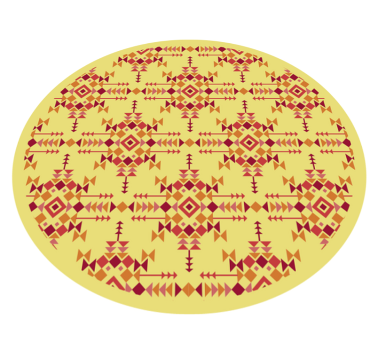 Ethnic Symmetry ethnic vinyl rug - TenStickers