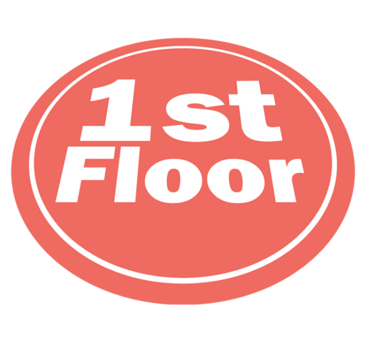 Vinyl carpet indicating which floor you are on - TenStickers