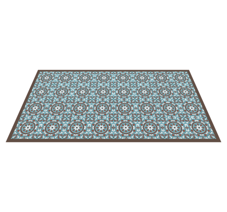 Arabian Turquoise tile carpet - TenStickers