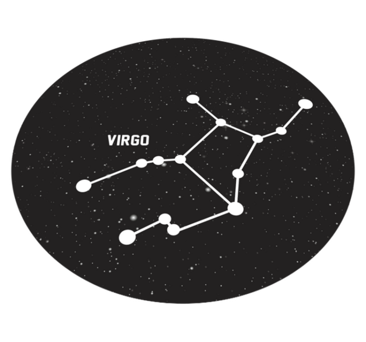 Zodiac sign Virgo  modern rug - TenStickers