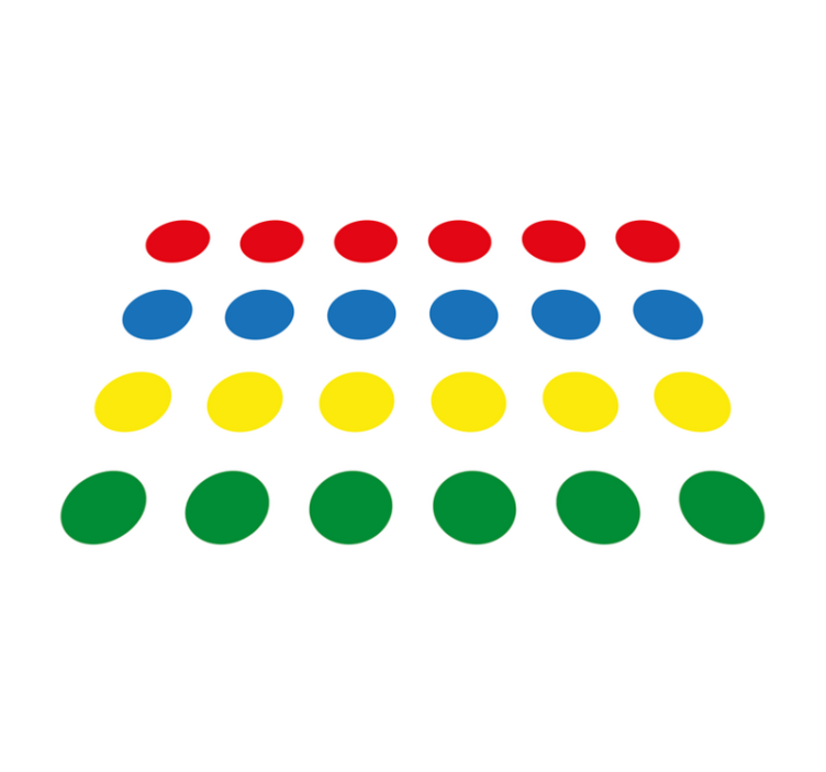 Vinyl rug twister game for kids - TenStickers