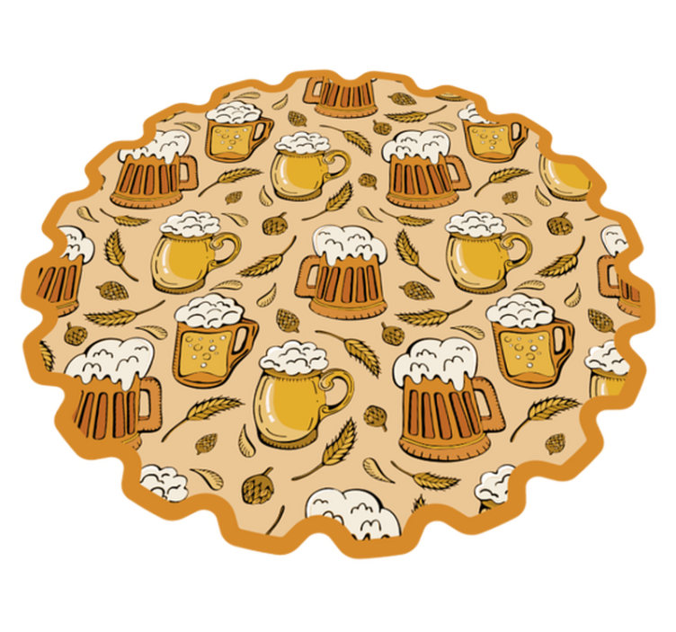 BEER FESTIVAL event vinyl rug - TenStickers