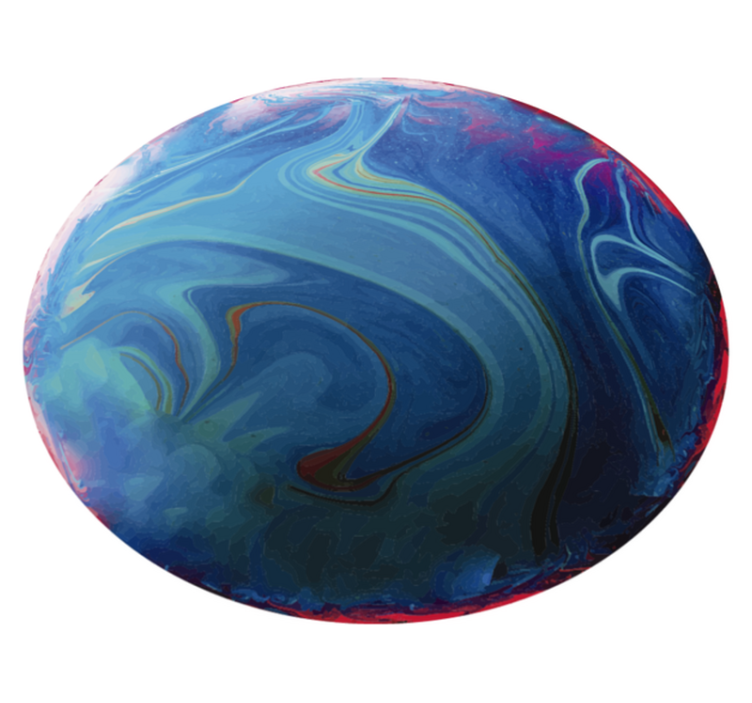 Swirling Marbled vinyl rug - TenStickers