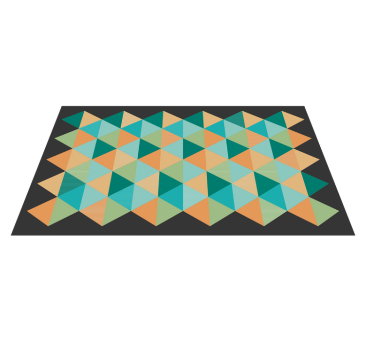 Design losange motif  modern rug - TenStickers