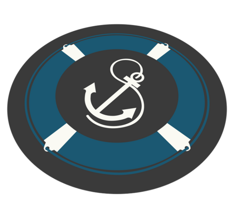 anchor rug carpet teen vinyl rug - TenStickers