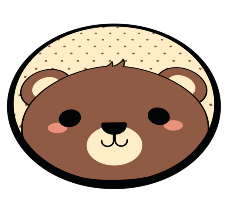 Anime beaver animal vinyl rug - TenStickers