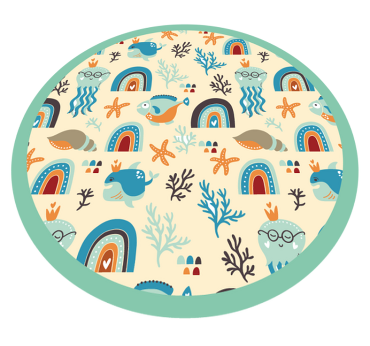 Sea Life Playtime kids vinyl rug - TenStickers