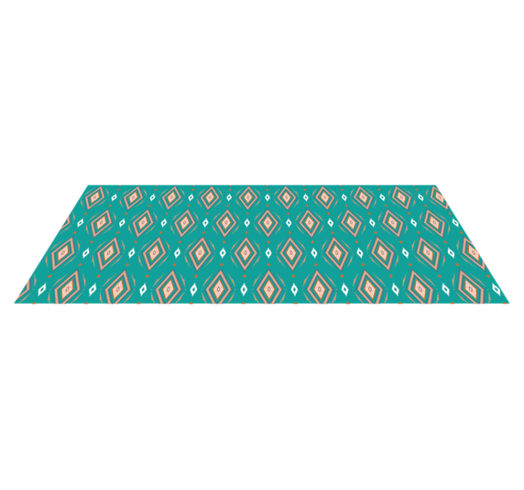 Geometric Pattern Runner geometric vinyl rug - TenStickers