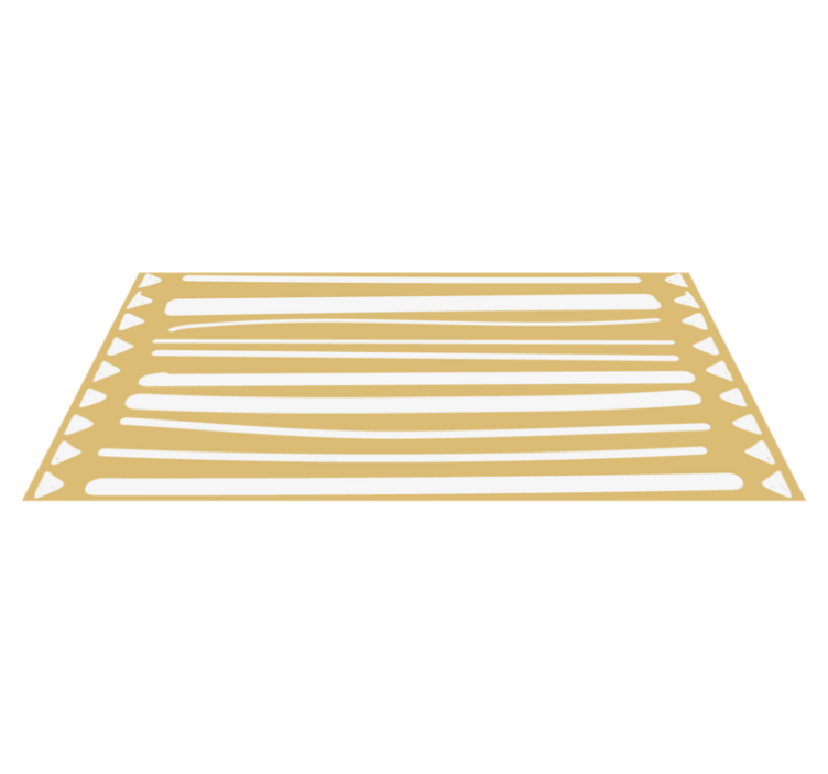 Striped Sunshine stripes vinyl rug - TenStickers