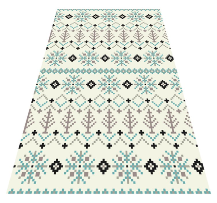 Scandinavian Pattern nordic vinyl rug - TenStickers