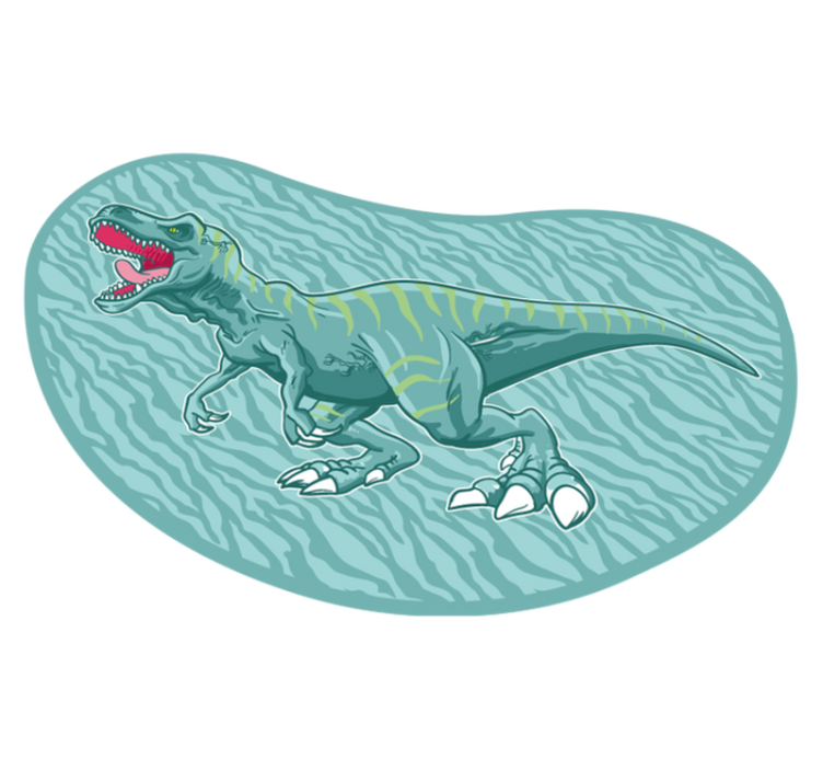 stripe tyrannosaurus rex dinosaur  animal rug - TenStickers