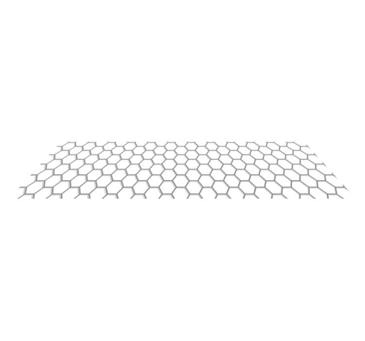 Hexagonal Tiling kitchen vinyl rug - TenStickers