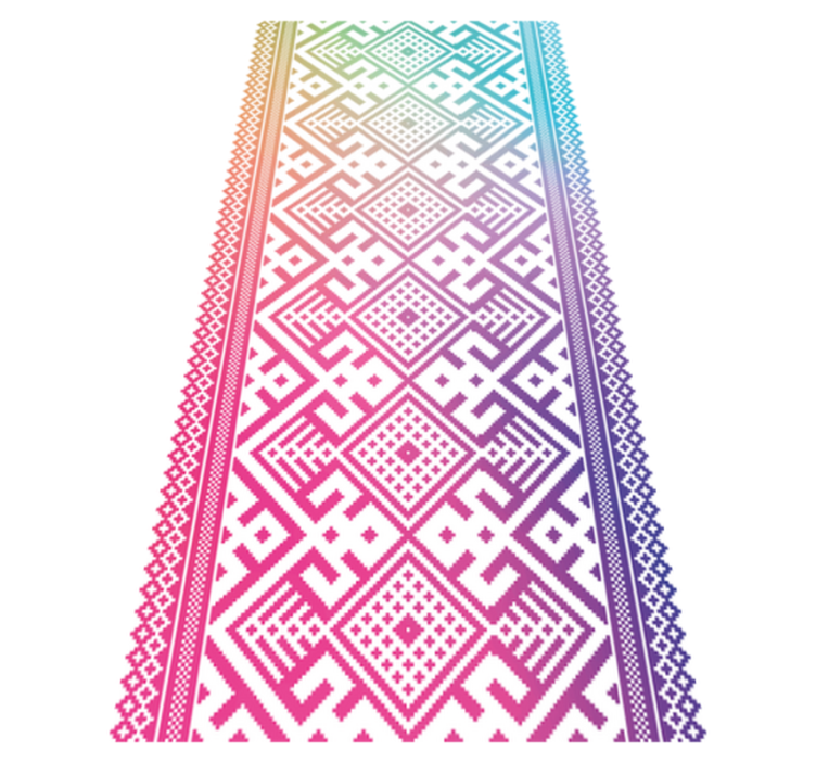 Geometric Playtime kids vinyl rug - TenStickers
