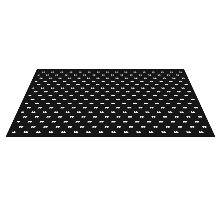 Monochrome Bowties stripes vinyl rug - TenStickers