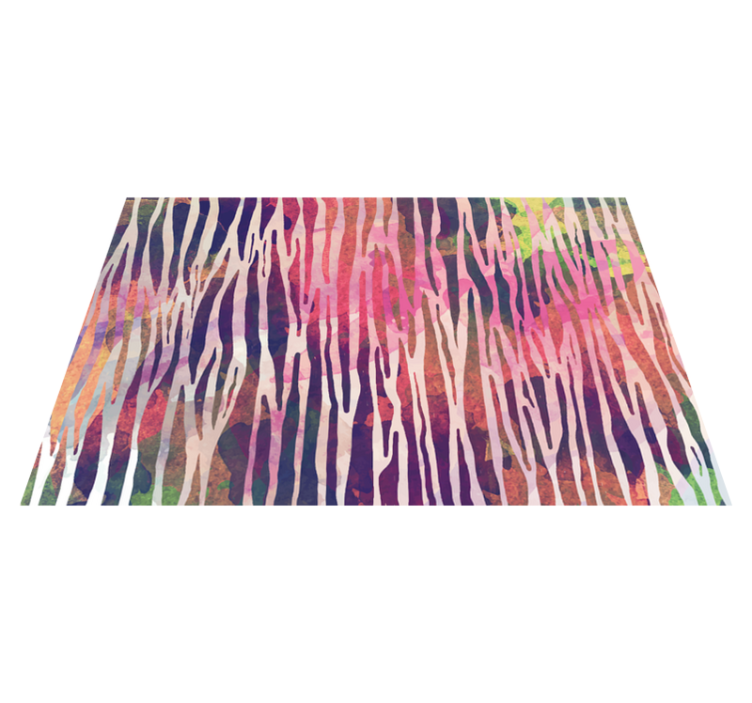 Abstract Striped Spectrum stripes vinyl rug - TenStickers
