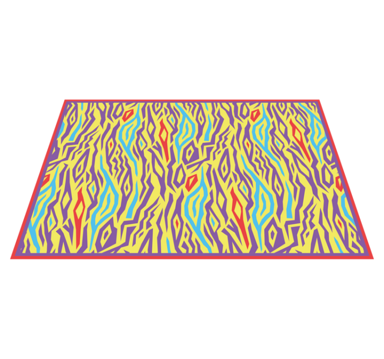 Vintage Zebra Animal Print vinyl rug - TenStickers