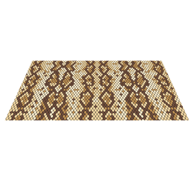 Pixelated Mosaic wood vinyl rug - TenStickers