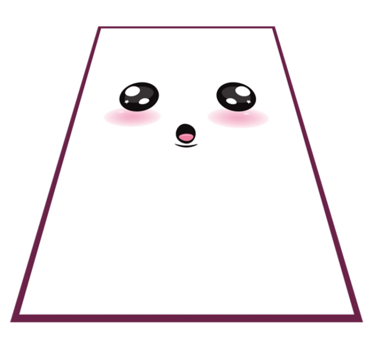 Cute anime eyes teen vinyl rug - TenStickers