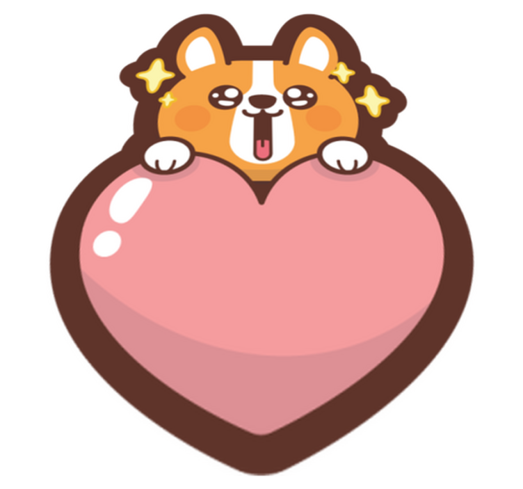 Anime Dog animal vinyl rug - TenStickers