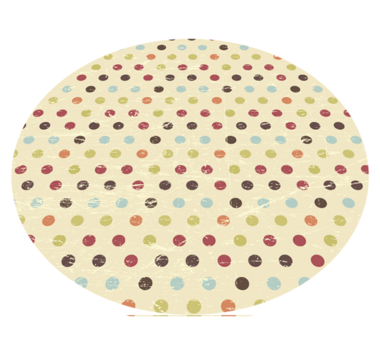 Polka Dot Textiles textured vinyl rug - TenStickers