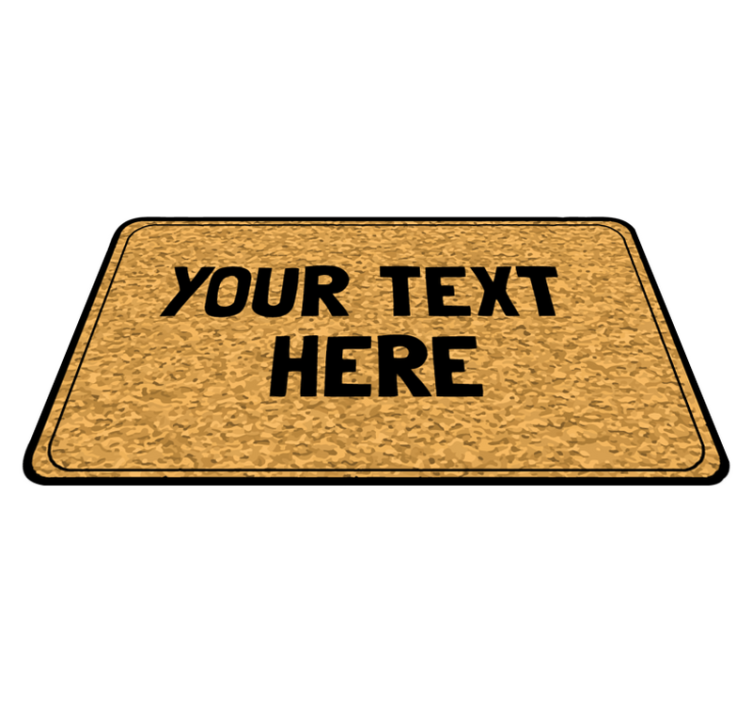 Customizable Text Entry custom vinyl rug - TenStickers