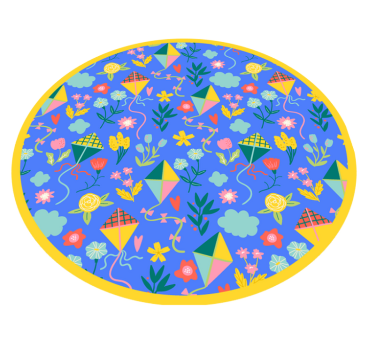 Kite pattern baby play mat - TenStickers
