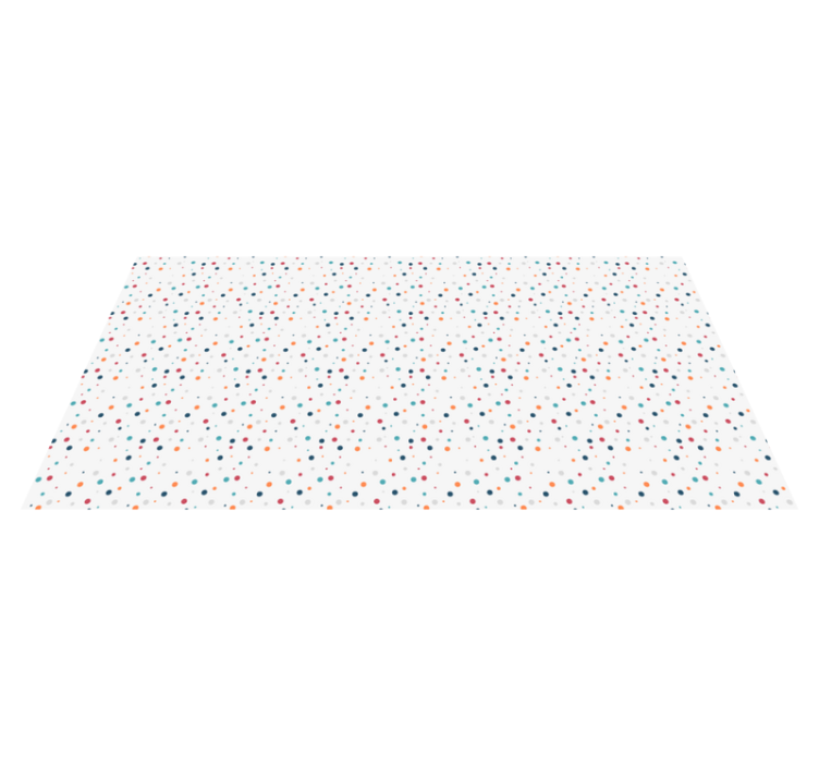 Colourful dots nordic vinyl rug - TenStickers