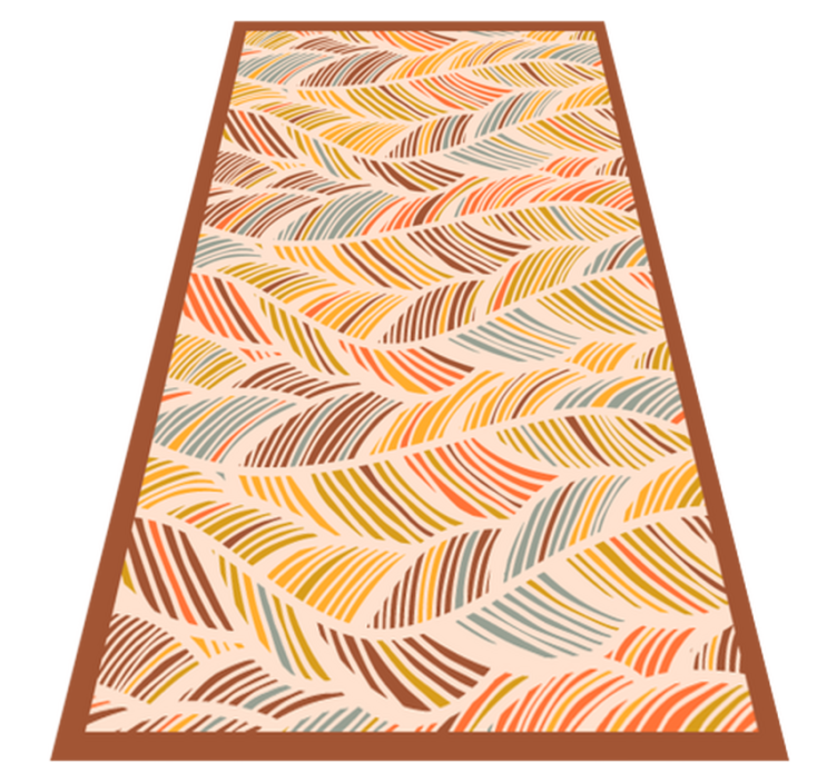Wavy earth tones nature vinyl rug - TenStickers