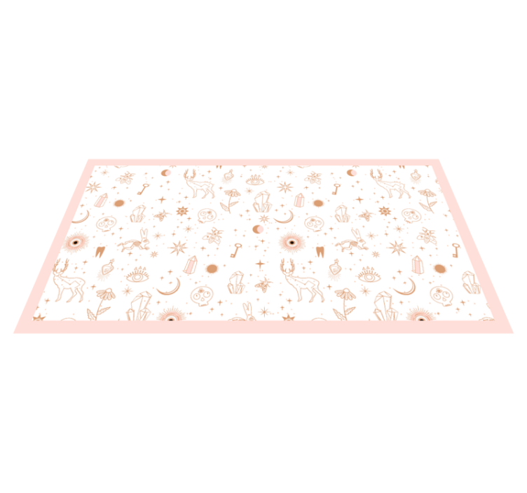 Celestial minimalist design nursery vinyl rug - TenStickers