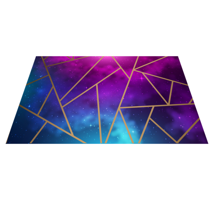 Galaxy triangle tiles tile carpet - TenStickers