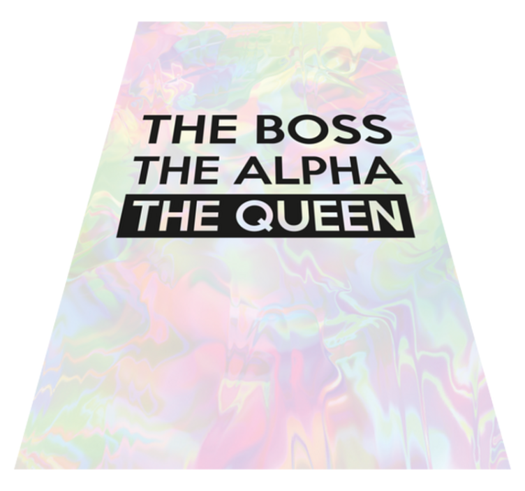 Personalized Inspirational Quote custom vinyl rug - TenStickers