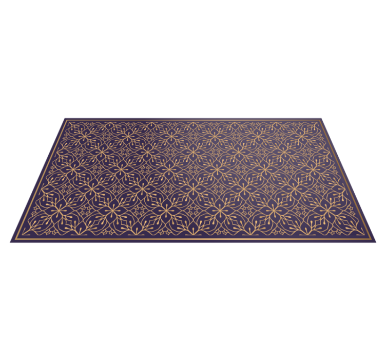 Elegant Floral Concept flower vinyl rug - TenStickers
