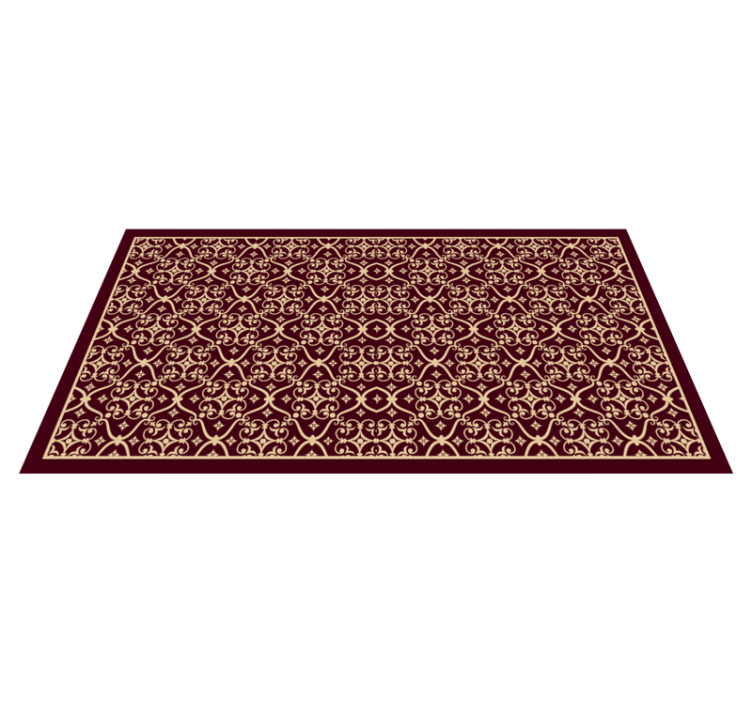 Elegant mosaic vintage vinyl rug - TenStickers