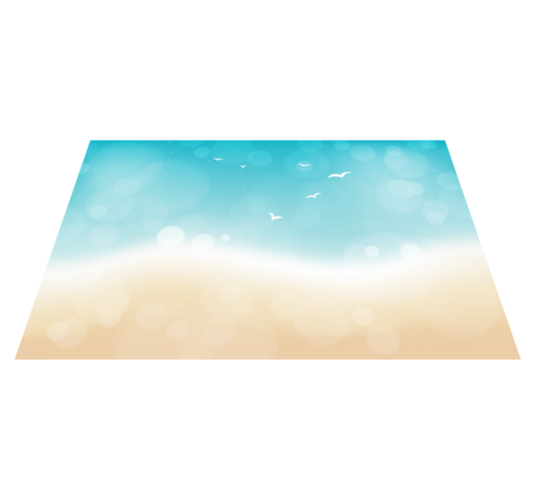 Beach effect nature vinyl rug - TenStickers