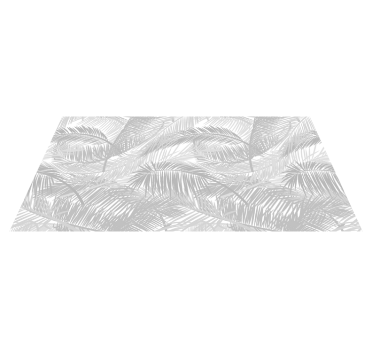 Stylish Palm Leaves nature vinyl rug - TenStickers