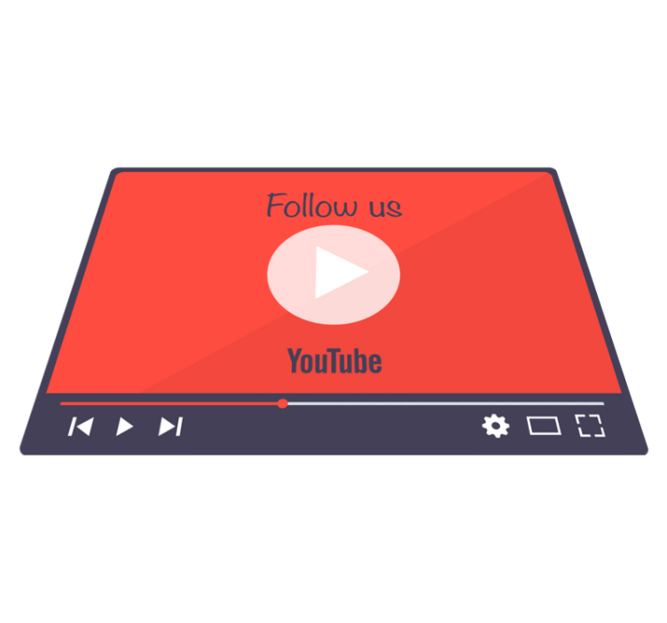 Follow me on Youtube custom vinyl rug - TenStickers