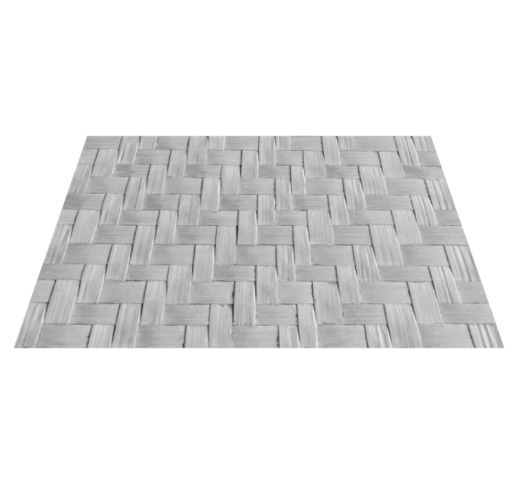 Woven grey texture living room vinyl rug - TenStickers