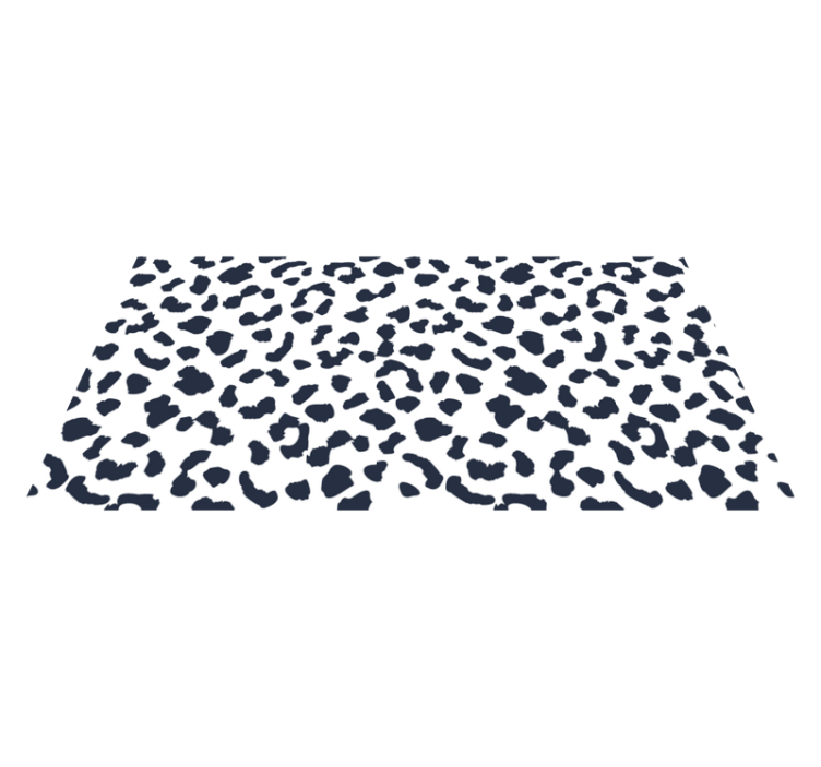 White leopard skin  vinyl rug - TenStickers