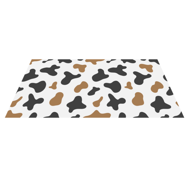 Cowhide Motif animal print vinyl rug - TenStickers