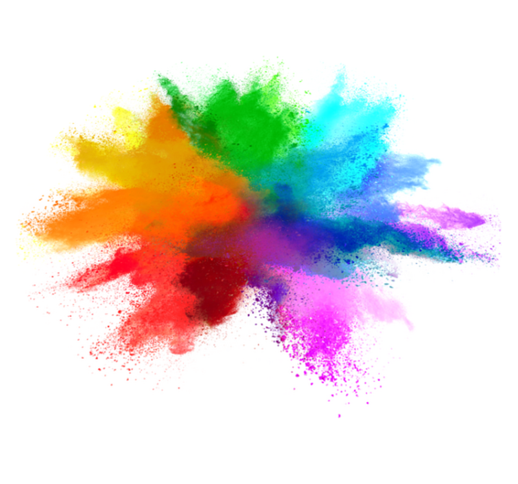 Colour explosion modern vinyl rug - TenStickers