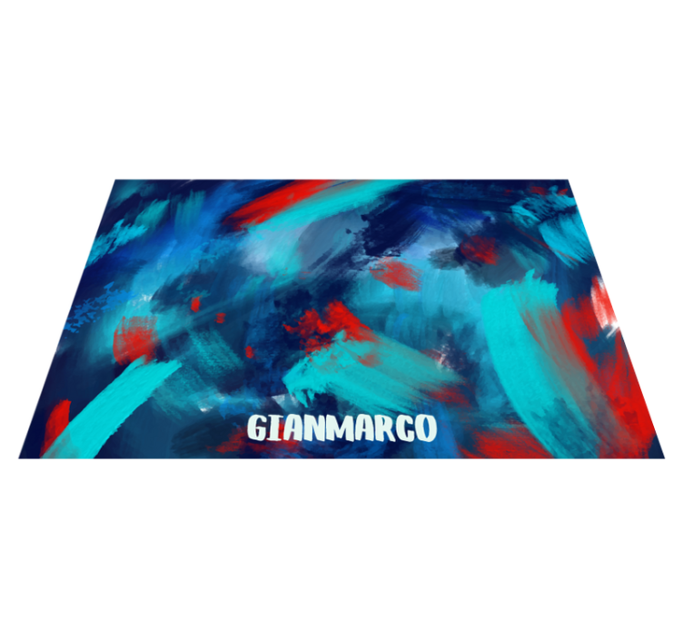 Custom vinyl rug abstract color explosion - TenStickers