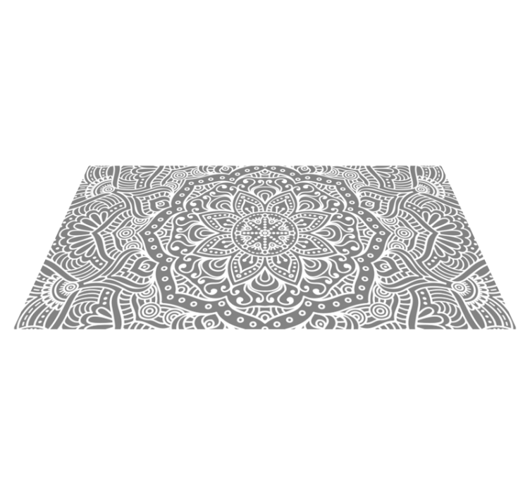 Elegant mandala bedroom vinyl rug - TenStickers