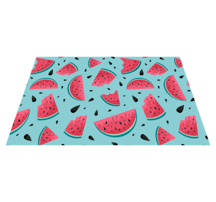 70s Watermelons vintage rug - TenStickers