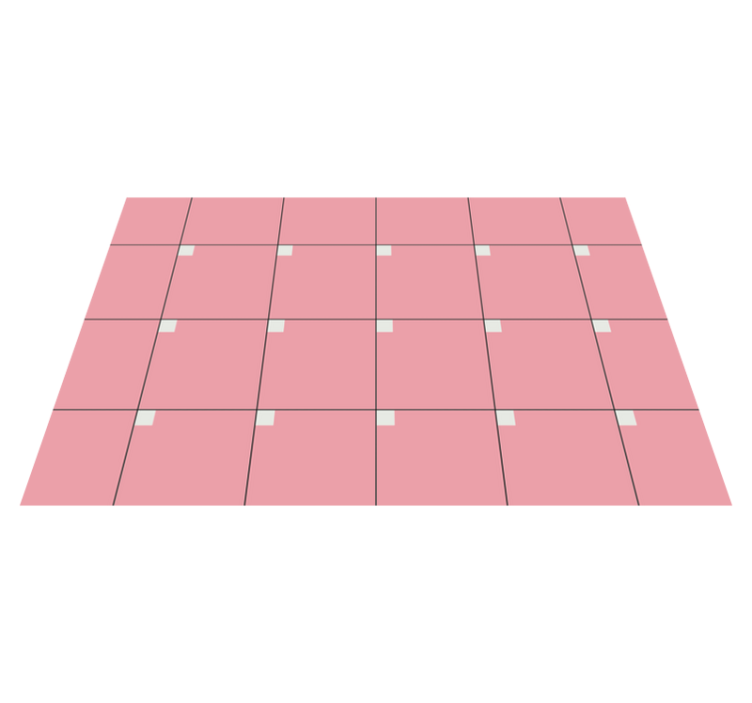 Nordic style modern pink nordic vinyl rug - TenStickers