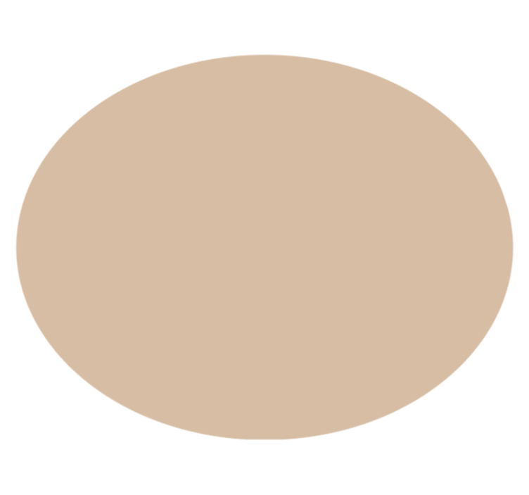 Soft Beige Hue circular vinyl rug - TenStickers