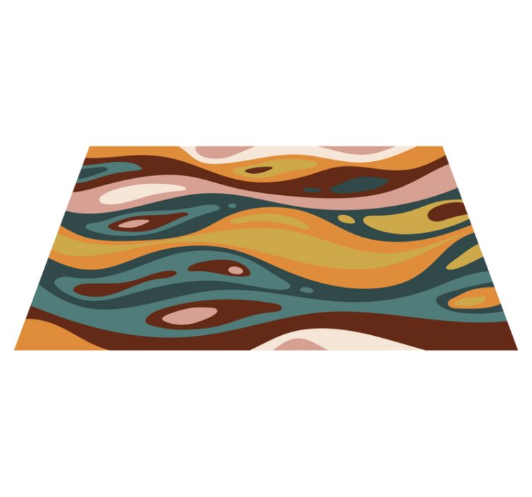 70s pop spirit vintage rug - TenStickers