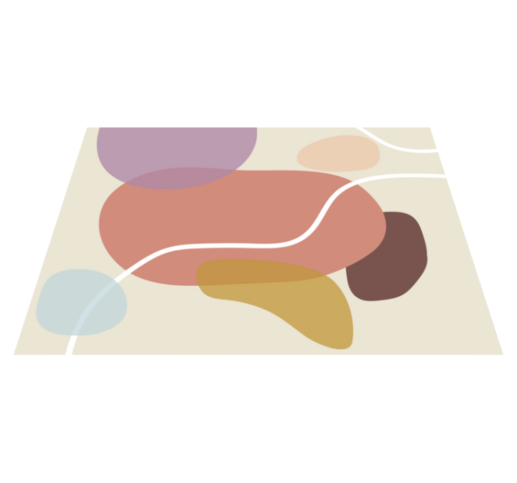 70s pop multi art vintage rug - TenStickers