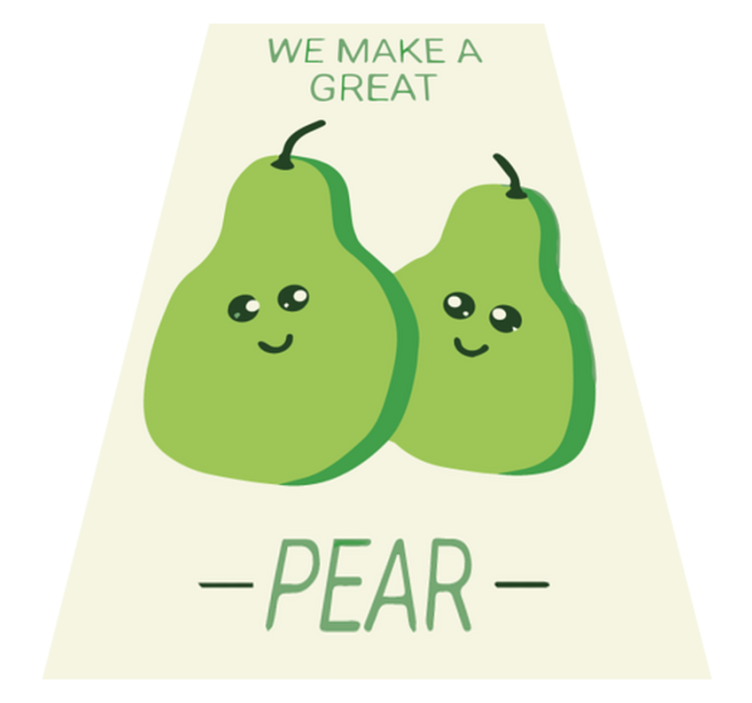 We make a great pear custom rug - TenStickers