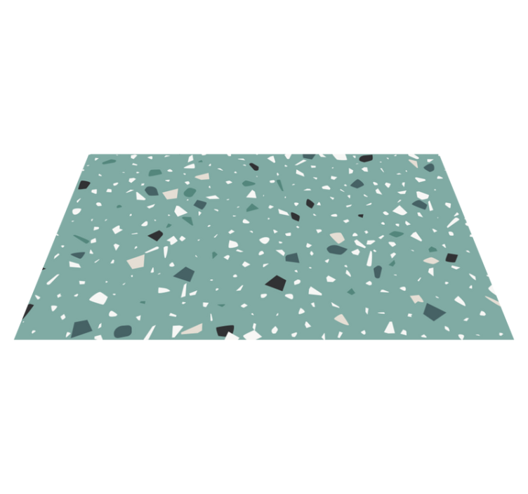 Aquamarine terrazzo texture carpet - TenStickers
